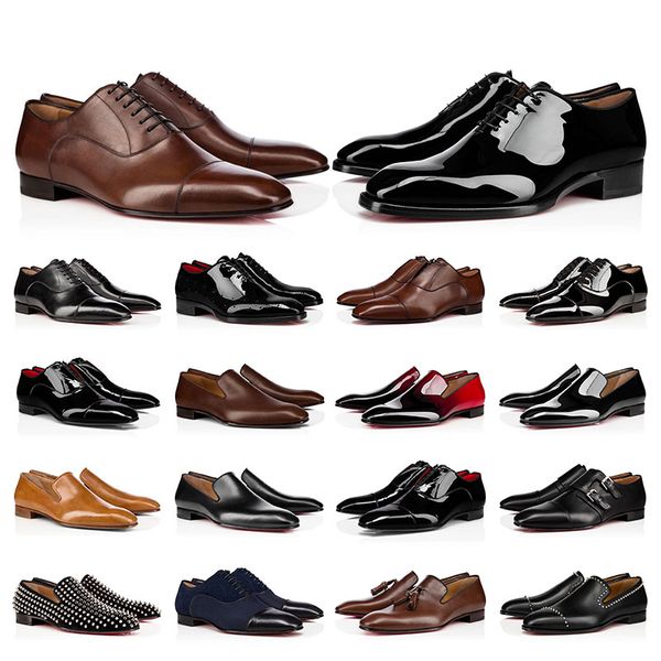 mens dress shoes casual designers genuine patent leather rivets red shoe flat suede men business party wedding oxfords size 39-47, Black
mens dress shoes casual designers genuine patent leather rivets red shoe flat suede men business party wedding oxfords size 39-47, Black