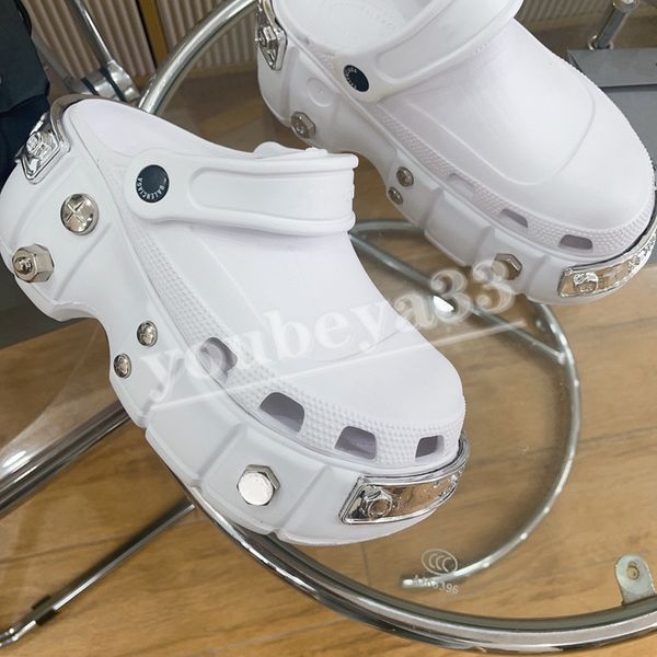 punk style slippers men women triple s flip flops hardcroc beach pool slides sandals rubber rivet slide casual shoes water walker, Black
punk style slippers men women triple s flip flops hardcroc beach pool slides sandals rubber rivet slide casual shoes water walker, Black