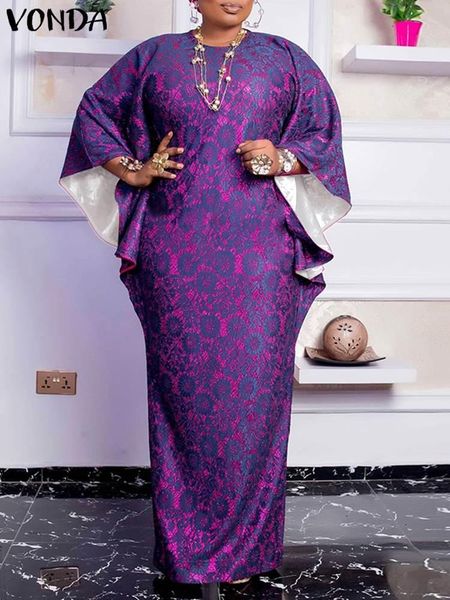 dresses summer lace dress 2022 vonda vestido lady 3/4 sleeve robe female printed holiday maxi dress fashion slit party sundress, Black;gray
dresses summer lace dress 2022 vonda vestido lady 3/4 sleeve robe female printed holiday maxi dress fashion slit party sundress, Black;gray
