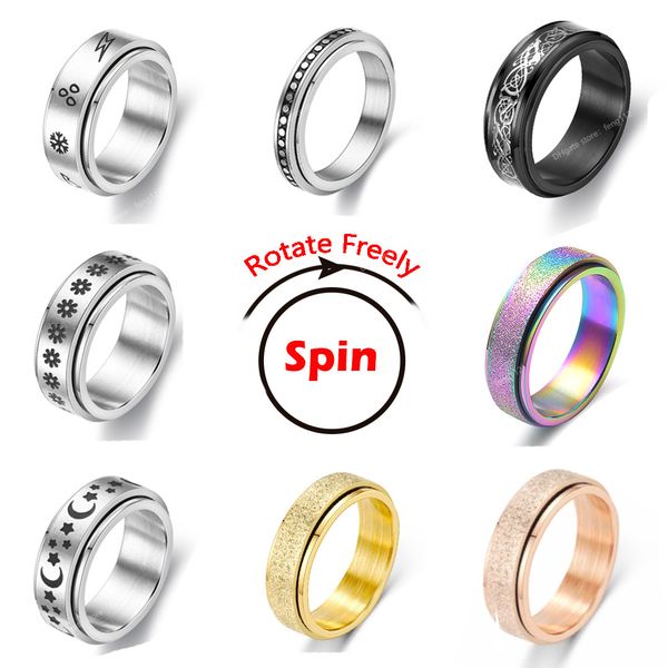 anxiety ring for women spinner fidgets rings stainless steel rotate y spinning anti stress accessories jewelry 2023 gifts fashion jewelryrin, Golden;silver
anxiety ring for women spinner fidgets rings stainless steel rotate y spinning anti stress accessories jewelry 2023 gifts fashion jewelryrin, Golden;silver