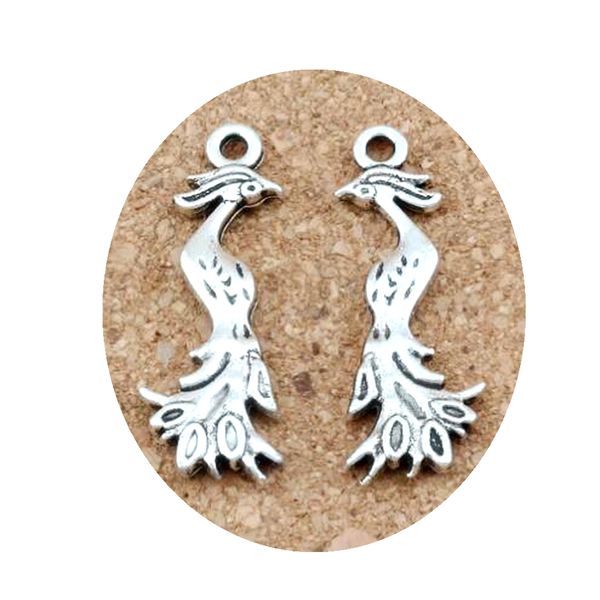 100pcs antique silver phoenix charms pendants for jewelry making, earrings, necklace and bracelet 11.5x32mm a-252, Bronze;silver
100pcs antique silver phoenix charms pendants for jewelry making, earrings, necklace and bracelet 11.5x32mm a-252, Bronze;silver