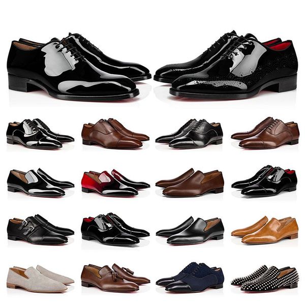2023 mens dress shoes casual luxury designers genuine leather rivets patent leather red shoe blue suede flat men outdoor business party wedd, Black
2023 mens dress shoes casual luxury designers genuine leather rivets patent leather red shoe blue suede flat men outdoor business party wedd, Black