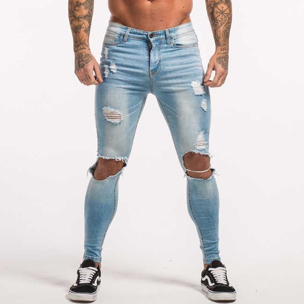 fashion design men's jeans stretch ripped skinny biker jeans pants slim fit denim trousers men harem jeans with knee hole, Blue
fashion design men's jeans stretch ripped skinny biker jeans pants slim fit denim trousers men harem jeans with knee hole, Blue