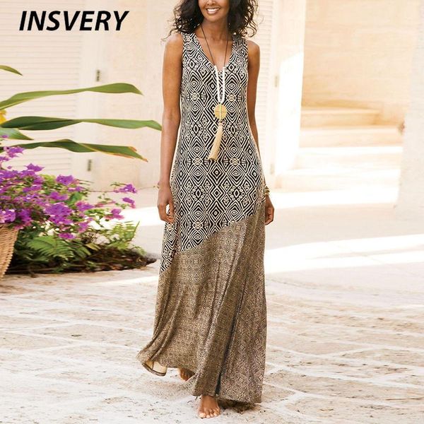 dresses vintage print dress women sleeveless v neck fashion summer long dress women elegant beach party dresses for women 2022, Black;gray
dresses vintage print dress women sleeveless v neck fashion summer long dress women elegant beach party dresses for women 2022, Black;gray
