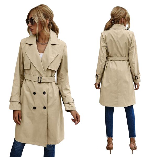 women's jackets fashion women casual solid color coat adults autumn elagant long sleeve lapel neckdouble breasted belted trench 230418, Black;brown
women's jackets fashion women casual solid color coat adults autumn elagant long sleeve lapel neckdouble breasted belted trench 230418, Black;brown