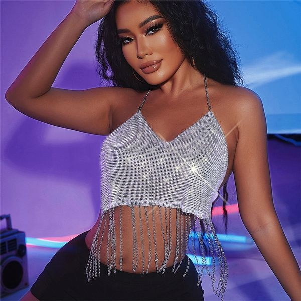camisoles tanks tassel night club party festival halter backless v neck women summer beach wear 230418, Black;white
camisoles tanks tassel night club party festival halter backless v neck women summer beach wear 230418, Black;white