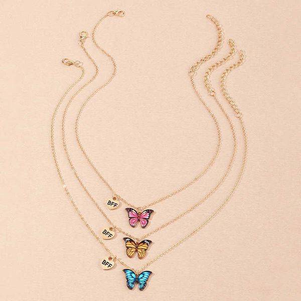 pendant necklaces 3 pcs set cute colorful little butterfly pendant necklace for girls bff friends children necklace ins style sweet jewelry, Silver
pendant necklaces 3 pcs set cute colorful little butterfly pendant necklace for girls bff friends children necklace ins style sweet jewelry, Silver