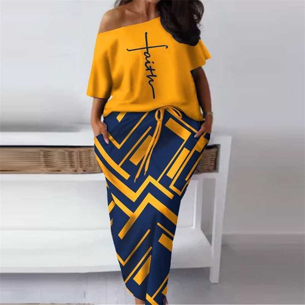 womens designer clothing two piece dress 2023 new print off shoulder casual half skirt set, White
womens designer clothing two piece dress 2023 new print off shoulder casual half skirt set, White