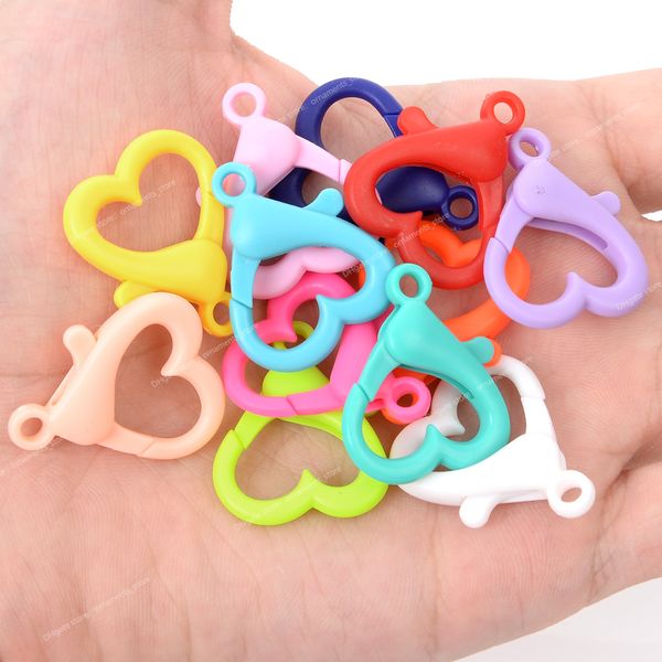 20pcs heart candy colors plastic lobster clasps hooks key chain sweet key rings for diy keychain jewelry making accessories jewelry makingje, Blue;slivery
20pcs heart candy colors plastic lobster clasps hooks key chain sweet key rings for diy keychain jewelry making accessories jewelry makingje, Blue;slivery