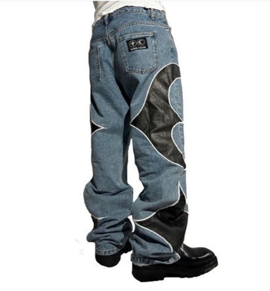 men's jeans 2023 harajuku high street loose denim trousers blue pants hip hop fashion pattern print punk men 230417
men's jeans 2023 harajuku high street loose denim trousers blue pants hip hop fashion pattern print punk men 230417