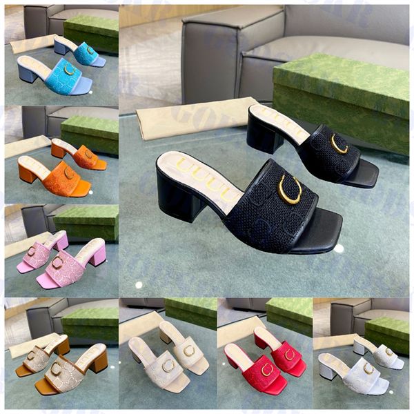 womens designer high heels embroidered letter sandals shoes metal logo slippers ladies woven sandal, Blue;gray
womens designer high heels embroidered letter sandals shoes metal logo slippers ladies woven sandal, Blue;gray