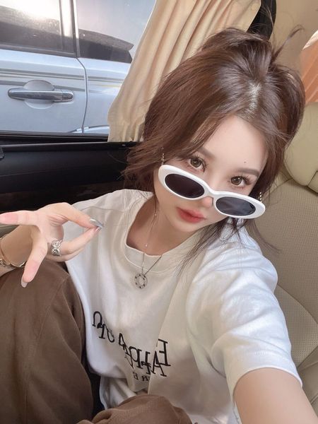 cat's eye sunglasses shady rays sunglasses color matching street p sunglasses for women oval shaped fashion brand designer, White;black
cat's eye sunglasses shady rays sunglasses color matching street p sunglasses for women oval shaped fashion brand designer, White;black