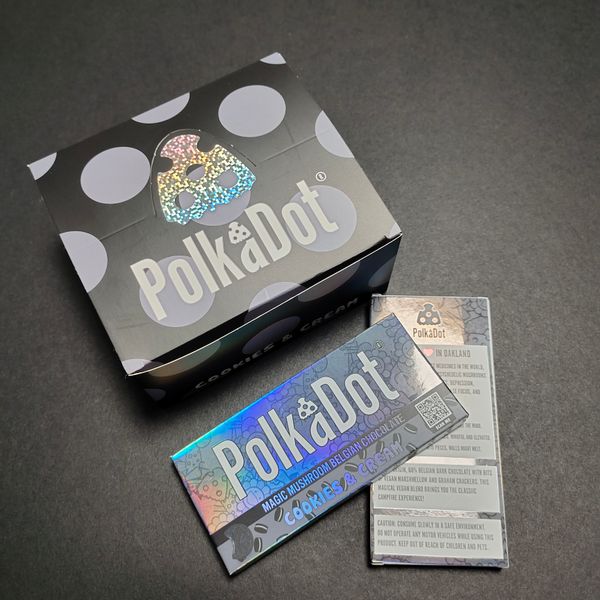 polkadot chocolate bar box magic mushrooms 4g 4 g polka dot chocolate bars dank berries & cream cookies dark milk crunch pomegranate packagi
polkadot chocolate bar box magic mushrooms 4g 4 g polka dot chocolate bars dank berries & cream cookies dark milk crunch pomegranate packagi