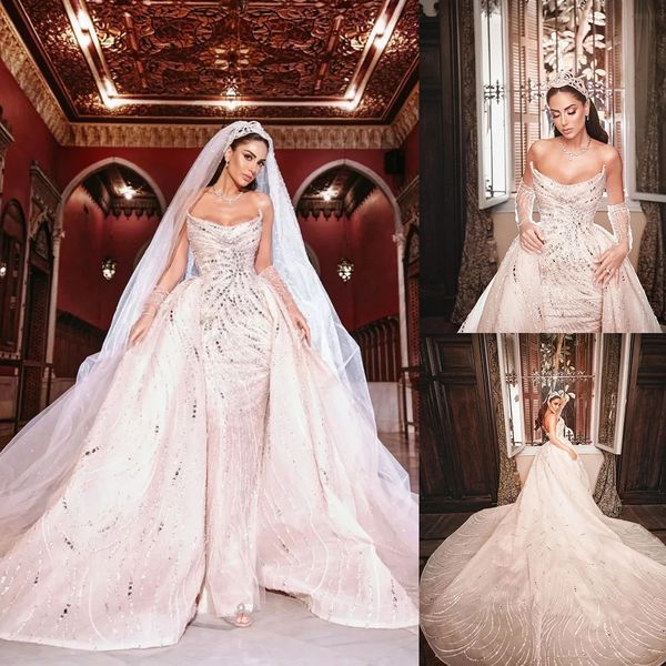 gorgeous mermaid wedding dresses strapless 3d stripe sequins applicants backless zipper with chapel gown custom made plus size bridal gown v, White
gorgeous mermaid wedding dresses strapless 3d stripe sequins applicants backless zipper with chapel gown custom made plus size bridal gown v, White