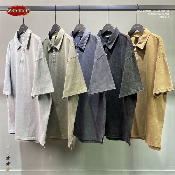 mens tshirts zodf summer men batik washed 275gsm cotton t shirt retro turn down collar short sleeve tshirts tees hy0533 230419, White;black
mens tshirts zodf summer men batik washed 275gsm cotton t shirt retro turn down collar short sleeve tshirts tees hy0533 230419, White;black