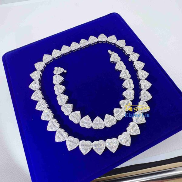 hip hop luxury heart sterling silver vvs moissanite iced out cuban link chain
hip hop luxury heart sterling silver vvs moissanite iced out cuban link chain