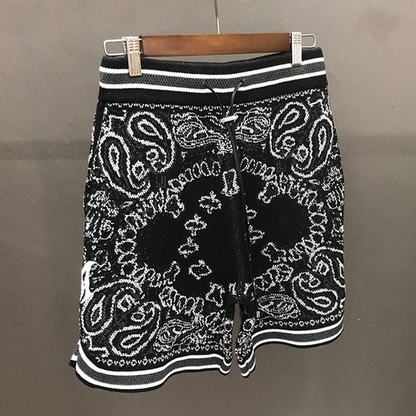 men's shorts vintage paisley print cashmere knitted embroidered fall sweatpant social club outfits 230419, White;black
men's shorts vintage paisley print cashmere knitted embroidered fall sweatpant social club outfits 230419, White;black