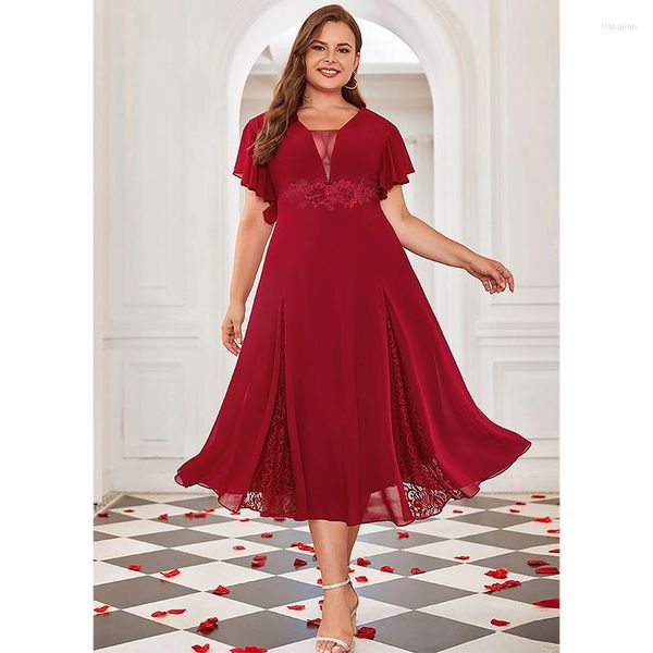 plus size dresses 2023 short sleeve applique dress wedding luxury v neck lace women summer mid length ruffle madi, Black
plus size dresses 2023 short sleeve applique dress wedding luxury v neck lace women summer mid length ruffle madi, Black