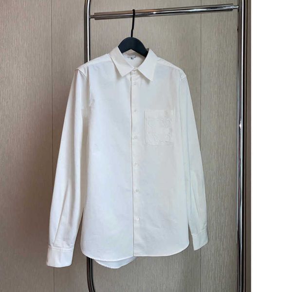 23ss women long sleeve shirt white shirt womens designer clothing lapel pure hand embossing process slimming shirts women clothes a1
23ss women long sleeve shirt white shirt womens designer clothing lapel pure hand embossing process slimming shirts women clothes a1