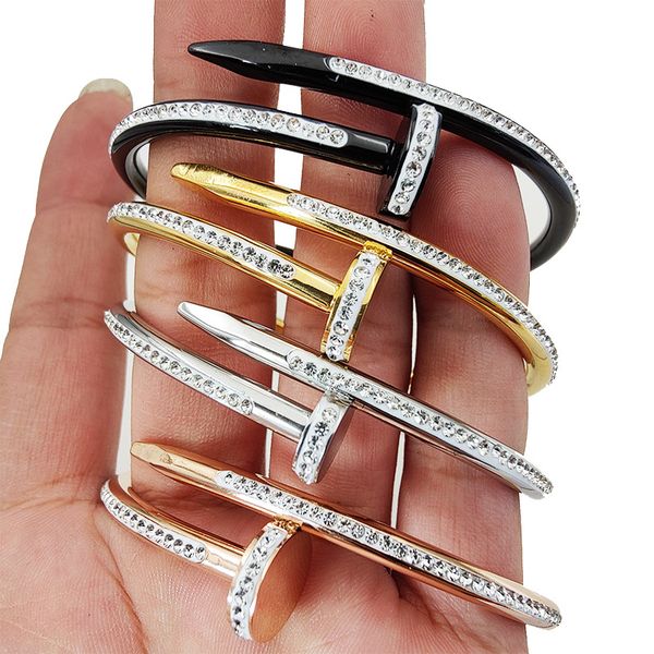 designer bracelet titanium steel new nail bracelet female fashion popular bracelet stainless steel personality temperament accessories women, Black
designer bracelet titanium steel new nail bracelet female fashion popular bracelet stainless steel personality temperament accessories women, Black
