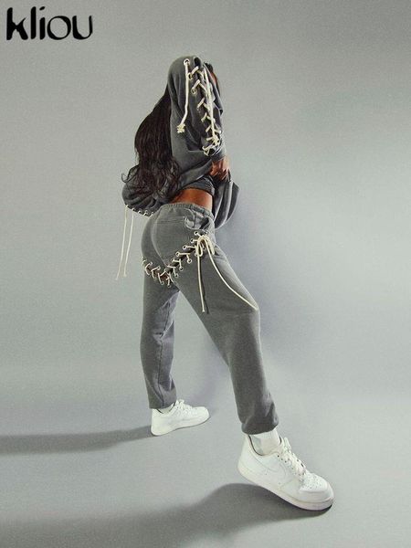 pants kliou drawstring fleece two piece set women loose solid hooded sweatshirt+ casual sporty ankletied pants lady autumn tracksuit, White
pants kliou drawstring fleece two piece set women loose solid hooded sweatshirt+ casual sporty ankletied pants lady autumn tracksuit, White