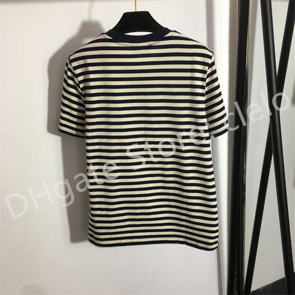 fashion for women stripe sequin logo short sleeve cotton t-shirt beige and white black stripe s l
fashion for women stripe sequin logo short sleeve cotton t-shirt beige and white black stripe s l