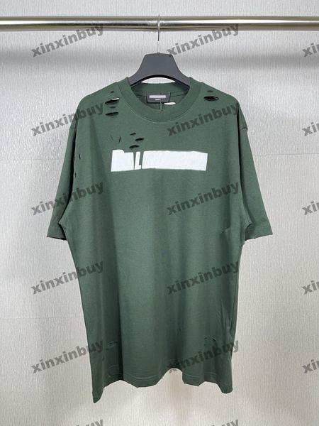 xinxinbuy men designer tee t shirt 23ss paris destroyed letter print short sleeve cotton women black green m-2xl, Black;brown
xinxinbuy men designer tee t shirt 23ss paris destroyed letter print short sleeve cotton women black green m-2xl, Black;brown