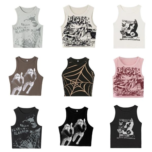 women's tanks camis punk vintage goth ole cyber y2k crop women gothic o neck aesthetic black corset tank 2000s clothes 230419, White
women's tanks camis punk vintage goth ole cyber y2k crop women gothic o neck aesthetic black corset tank 2000s clothes 230419, White