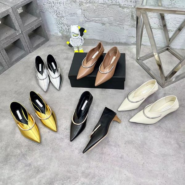 2023 designer luxury pointed toes heel sandals womens genuine leather black/white/golden/pink/silver retro casual square button sandal ladys
2023 designer luxury pointed toes heel sandals womens genuine leather black/white/golden/pink/silver retro casual square button sandal ladys