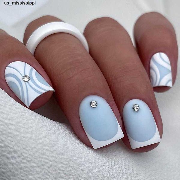 false nails 24pcs french fake nails set press on square nail small diamond artificial false nails with designs wearable blue white nail tips, Red;gold
false nails 24pcs french fake nails set press on square nail small diamond artificial false nails with designs wearable blue white nail tips, Red;gold