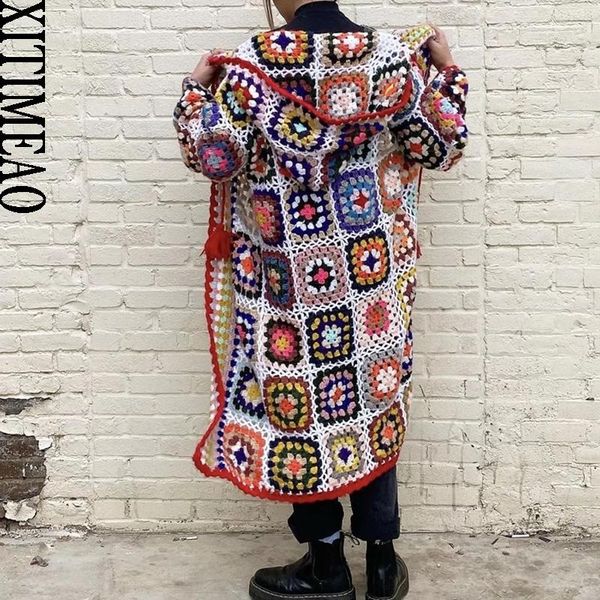 sweaters xitimeao women hand made crochet hooded long sweater coat women cardigan vintage long sleeve female outerwear chic, White;black
sweaters xitimeao women hand made crochet hooded long sweater coat women cardigan vintage long sleeve female outerwear chic, White;black