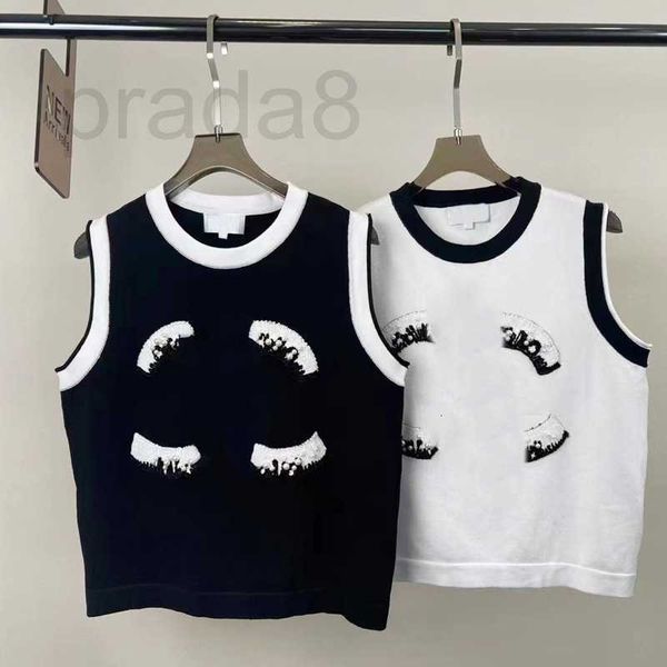 women's tanks & camis designer 23 spring/summer new knitted embroidery tank for versatile black and white contrast color external wear
women's tanks & camis designer 23 spring/summer new knitted embroidery tank for versatile black and white contrast color external wear