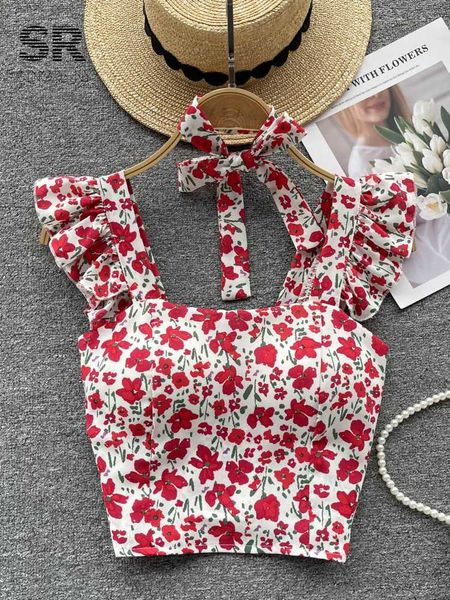 singreiny floral print ruffled camisole summer women backless vacation elastic waist ladies beach style y2k slim tank 0419, White
singreiny floral print ruffled camisole summer women backless vacation elastic waist ladies beach style y2k slim tank 0419, White