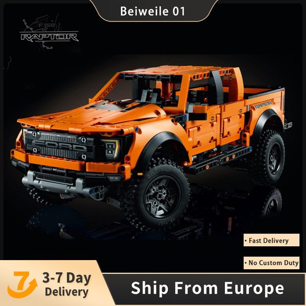 f-150 orange pickup truck high-tech block series vehicle model 1379pcs building blocks brick toys kids birthday gift set compatible 42126
f-150 orange pickup truck high-tech block series vehicle model 1379pcs building blocks brick toys kids birthday gift set compatible 42126