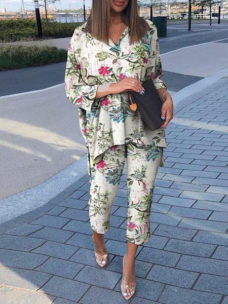 pants summer elegant floral printed pants sets zanzea women ol suits 2pcs vintage matching sets lapel neck 3/4 sleeve blouse tracksuit, White
pants summer elegant floral printed pants sets zanzea women ol suits 2pcs vintage matching sets lapel neck 3/4 sleeve blouse tracksuit, White
