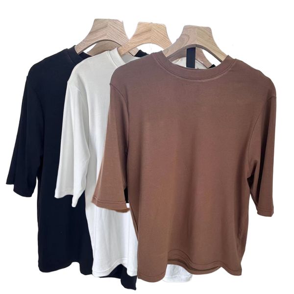 women's t-shirt new women's design solid color cotton high waist short sleeve t-shirt female ins, White
women's t-shirt new women's design solid color cotton high waist short sleeve t-shirt female ins, White