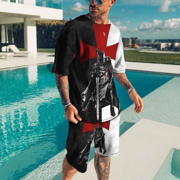 tracksuits retro man sets 3d print knight vintage t shirt shorts two-piece casual breathable men's clothes training tees big size outfi, Gray
tracksuits retro man sets 3d print knight vintage t shirt shorts two-piece casual breathable men's clothes training tees big size outfi, Gray