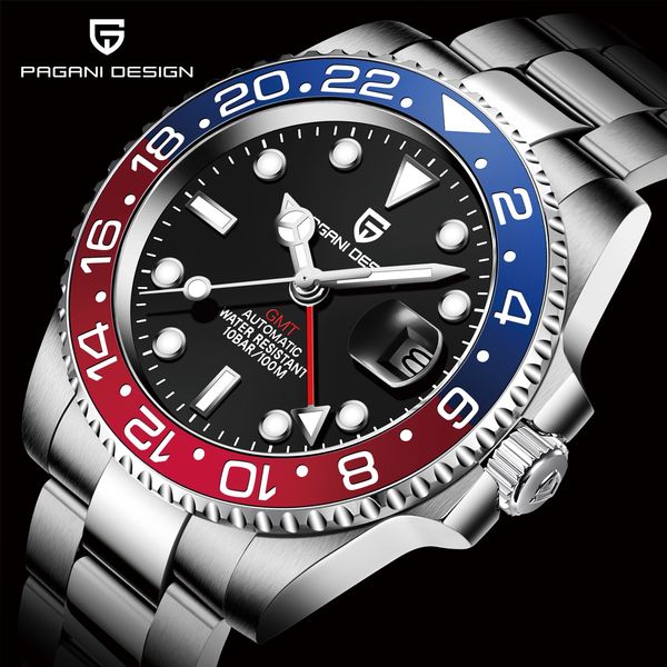 wristwatches pagani design luxury men mechanical wristwatch stainless steel gmt watch brand sapphire glass men watches reloj hombre 230419, Slivery;brown
wristwatches pagani design luxury men mechanical wristwatch stainless steel gmt watch brand sapphire glass men watches reloj hombre 230419, Slivery;brown