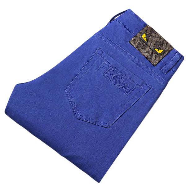 men's jeans spring summer thin denim slim fit european american high-end brand small straight pants xw6020-1, Blue
men's jeans spring summer thin denim slim fit european american high-end brand small straight pants xw6020-1, Blue