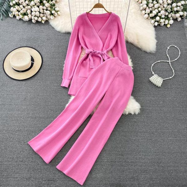 pants europe and americafashion women two piece set new 2022 autumn knitting vneck long sleeve + casual solid wide leg trousers, White
pants europe and americafashion women two piece set new 2022 autumn knitting vneck long sleeve + casual solid wide leg trousers, White