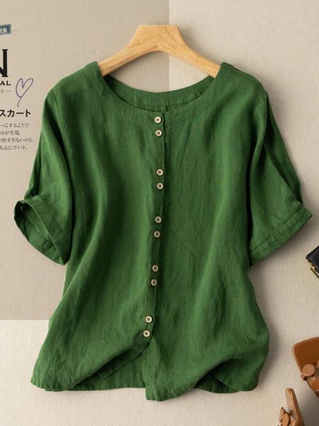 t-shirt women's shirts shortsleeved cotton linen cardigan tee women 2022 summer button casual oneck solid t shirt women, White
t-shirt women's shirts shortsleeved cotton linen cardigan tee women 2022 summer button casual oneck solid t shirt women, White