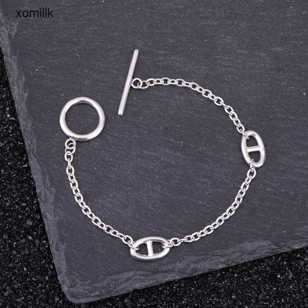hermm designer bracelet pig nose bracelet ins small market design network red tide brand couple personality sterling silver button handle je, Black
hermm designer bracelet pig nose bracelet ins small market design network red tide brand couple personality sterling silver button handle je, Black