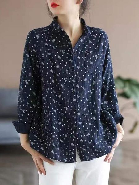 shirts women long sleeve cotton shirts new 2022 autumn simple style vintage print allmatch loose female casual shirt b2137, White
shirts women long sleeve cotton shirts new 2022 autumn simple style vintage print allmatch loose female casual shirt b2137, White