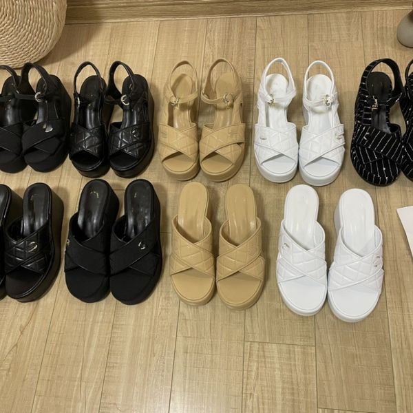 vintage quilted wedge sandal dad mules interlocking c crystal buckle slides slip high heeled pumps platform sequins strap ankle slingback su, Black
vintage quilted wedge sandal dad mules interlocking c crystal buckle slides slip high heeled pumps platform sequins strap ankle slingback su, Black