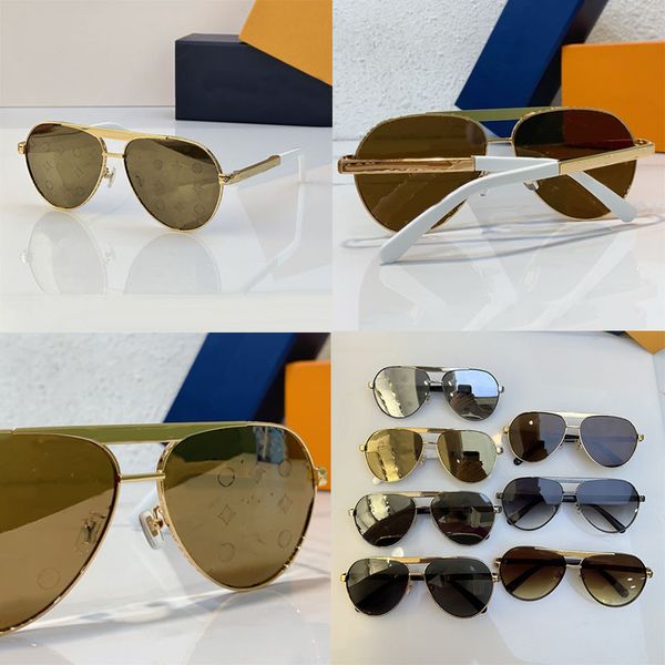 Oval metal sunglasses Luxury mens and womens mirrors with printed gradient Lunettes de Soleil Z2011E temples with carved flowers for leisure vacation on the beach
Oval metal sunglasses Luxury mens and womens mirrors with printed gradient Lunettes de Soleil Z2011E temples with carved flowers for leisure vacation on the beach
