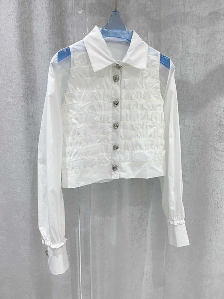 23ss white shirt womens designer clothing women long sleeve shirt lapel off-the-shoulder shirt press and fold a leaky shoulder shirt women c
23ss white shirt womens designer clothing women long sleeve shirt lapel off-the-shoulder shirt press and fold a leaky shoulder shirt women c