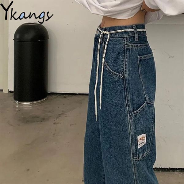jeans blue high waist pockets cargo pants women baggy hippie hip hop wide leg jeans harajuku streetwear patchwork y2k denim trousers
jeans blue high waist pockets cargo pants women baggy hippie hip hop wide leg jeans harajuku streetwear patchwork y2k denim trousers
