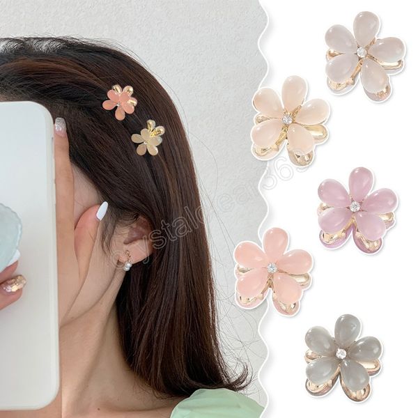 double side crystal flower hair claw rhinestones metal hair clamp for women girls sweet summer side clip hair accessories, Slivery;white
double side crystal flower hair claw rhinestones metal hair clamp for women girls sweet summer side clip hair accessories, Slivery;white