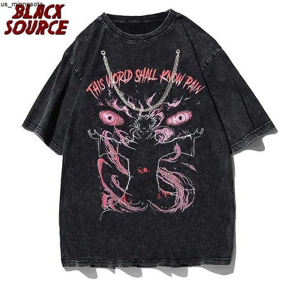 men's t-shirts black source anime pain printed t shirt men retro washed 100 cotton tees harajuku tshirt streetwear hip hop male tshirt, White;black
men's t-shirts black source anime pain printed t shirt men retro washed 100 cotton tees harajuku tshirt streetwear hip hop male tshirt, White;black