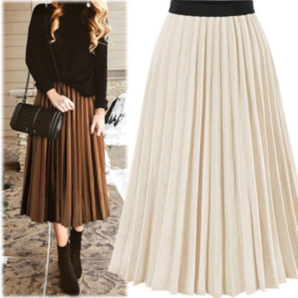 dresses zoki elegant women pleated chiffon skirt fashion a line high waist streetwear ladies long skirt casual harajuku faldas mujer, Black;gray
dresses zoki elegant women pleated chiffon skirt fashion a line high waist streetwear ladies long skirt casual harajuku faldas mujer, Black;gray